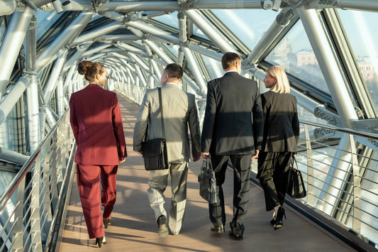 man at the office tired and fatigued during working hours