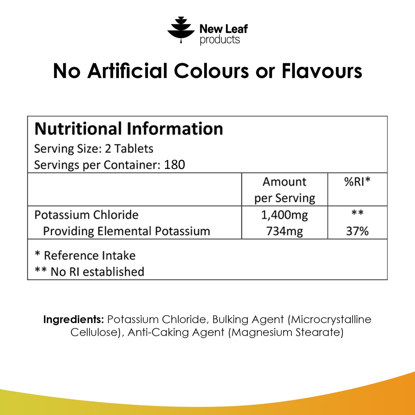 Potassium Tablets 360 Fill