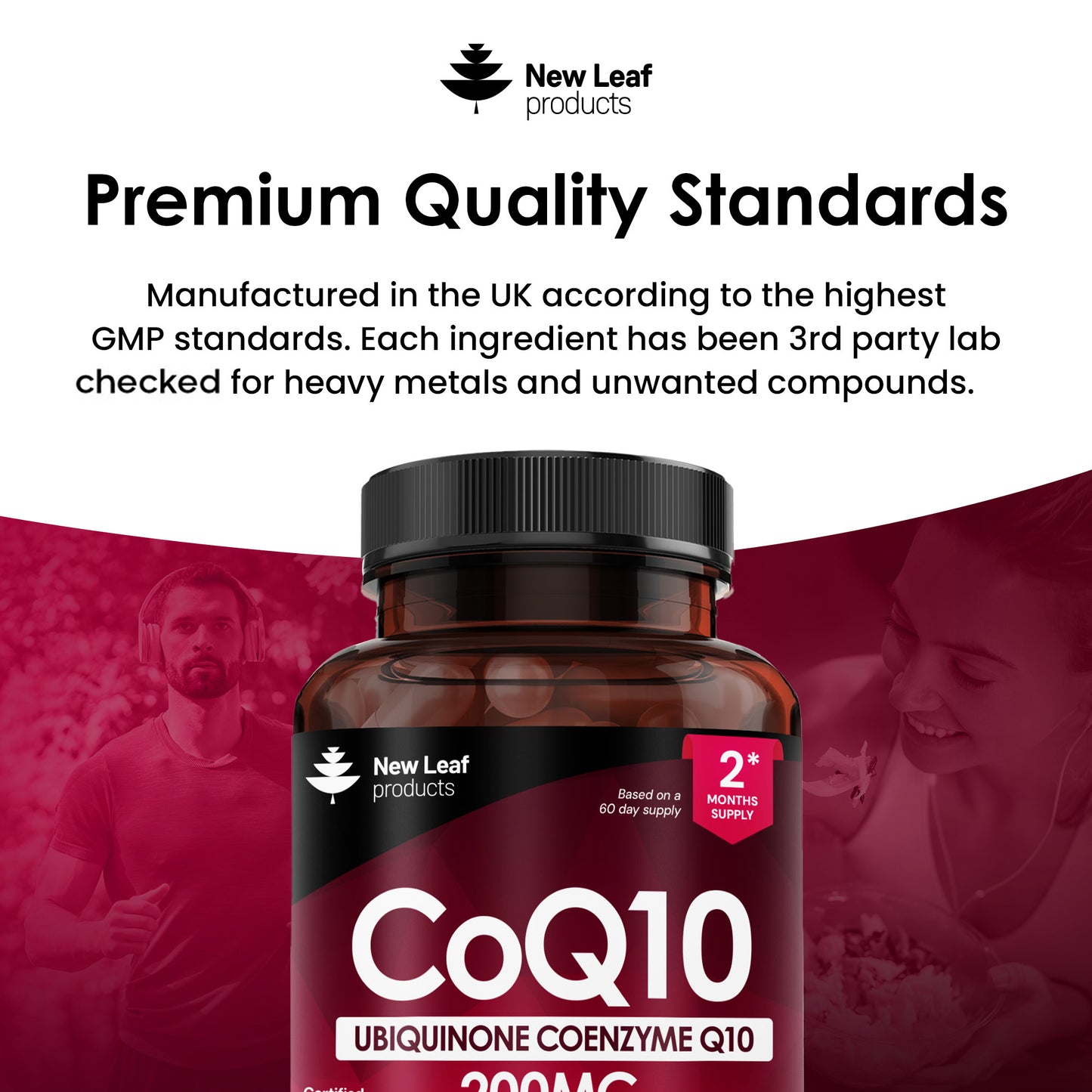 CoQ10 Ubiquinone Coenzyme Q10 Capsules