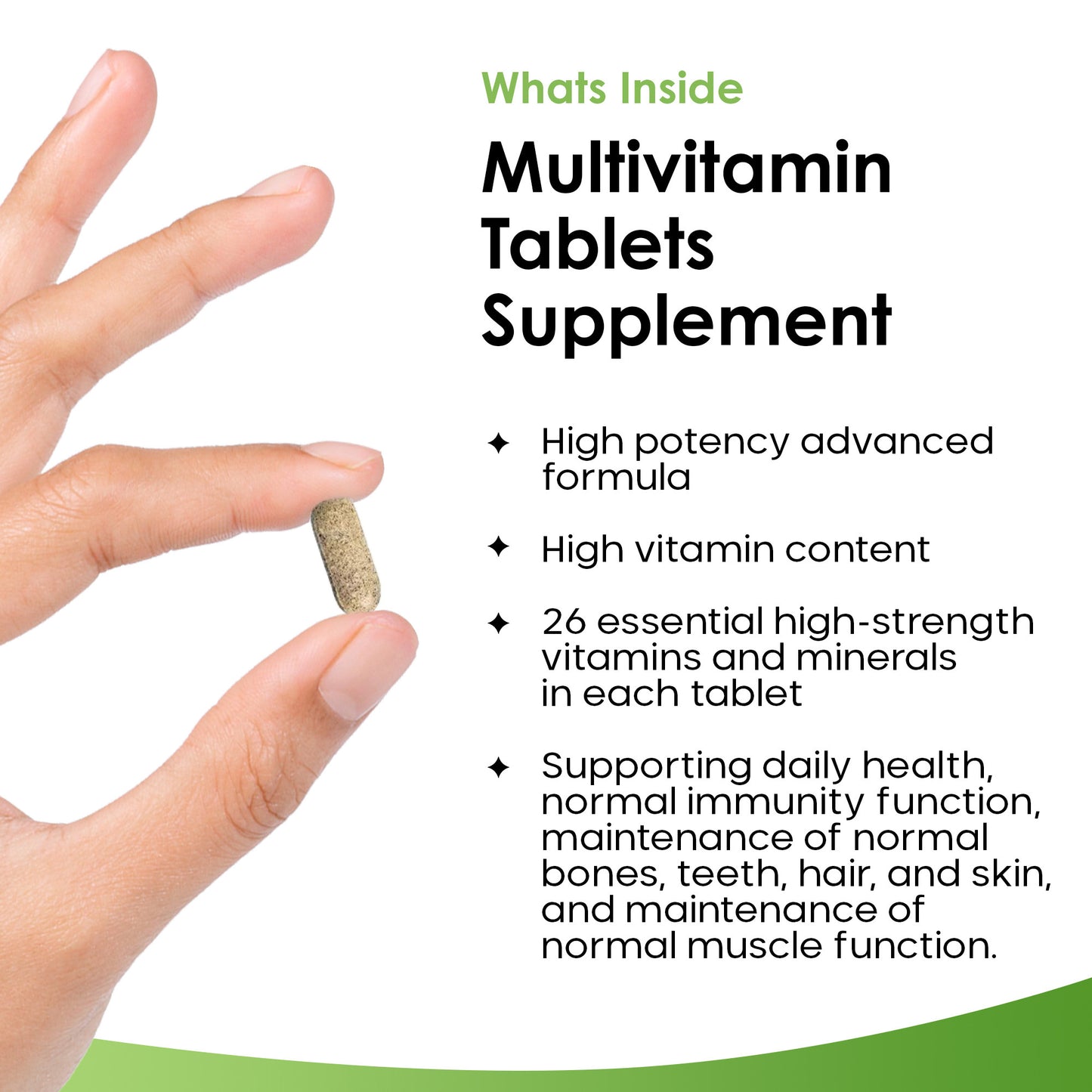 Multivitamin Supplements & Minerals - 26 Essential Vegan Vitamins High Strength