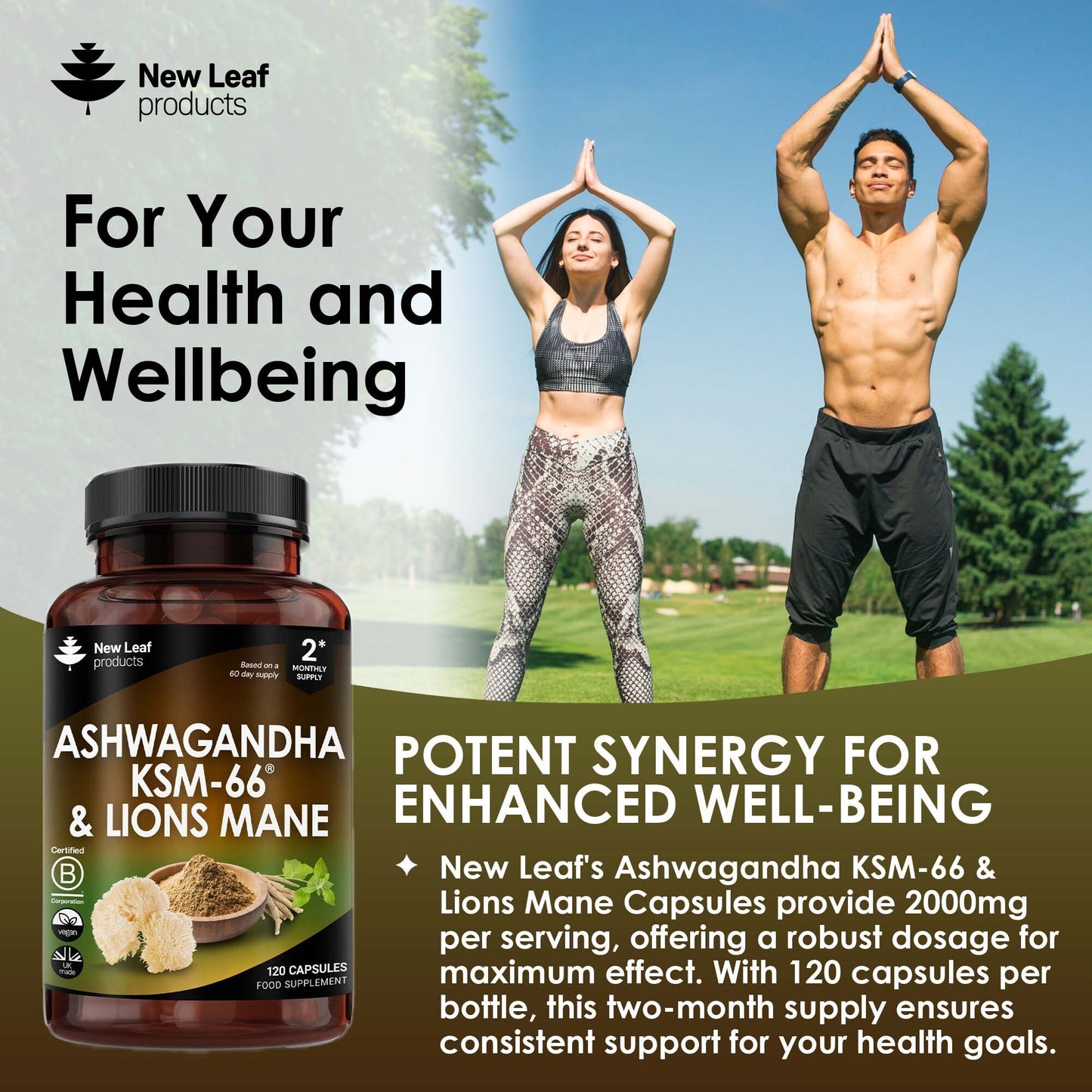 Ashwagandha Lions Mane Capsules