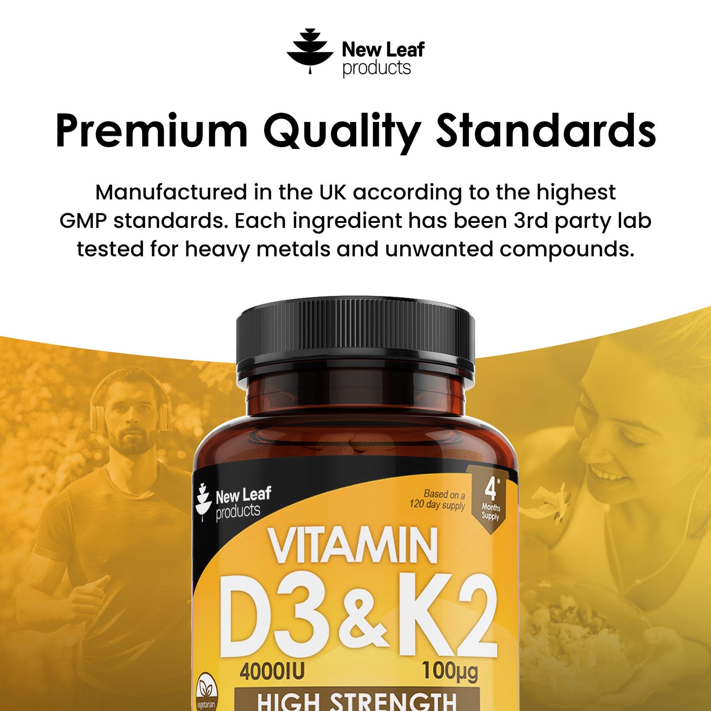 Vitamin D3 and K2 Tablets