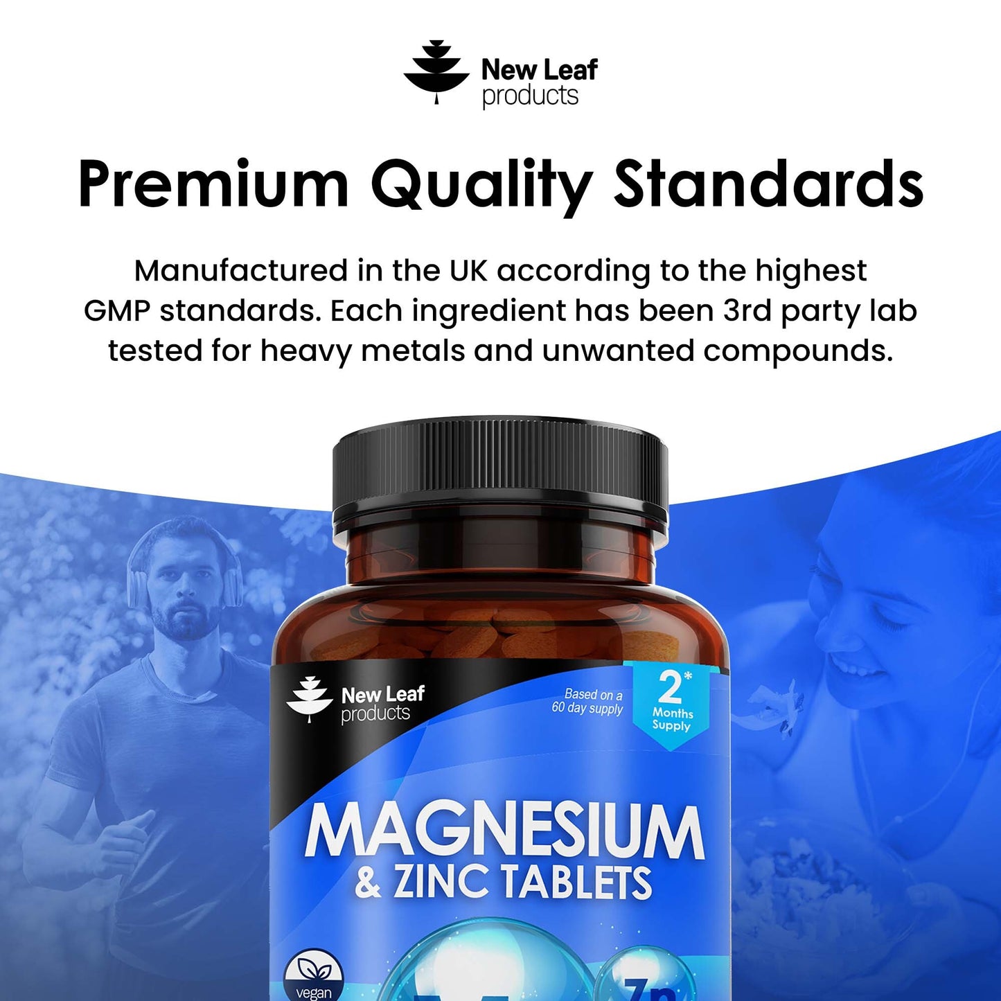 Magnesium and Zinc Tablets 120 Fill