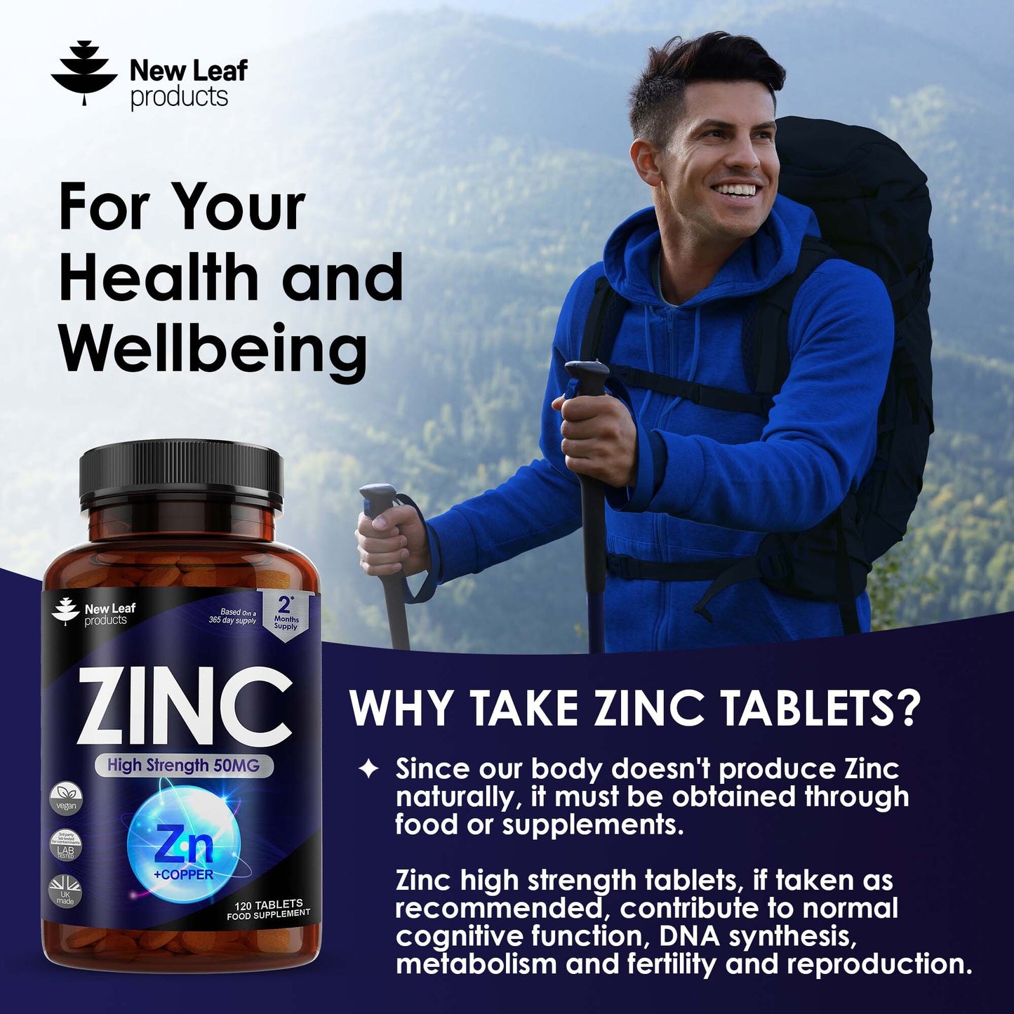 Zinc Tablets 120 Fill