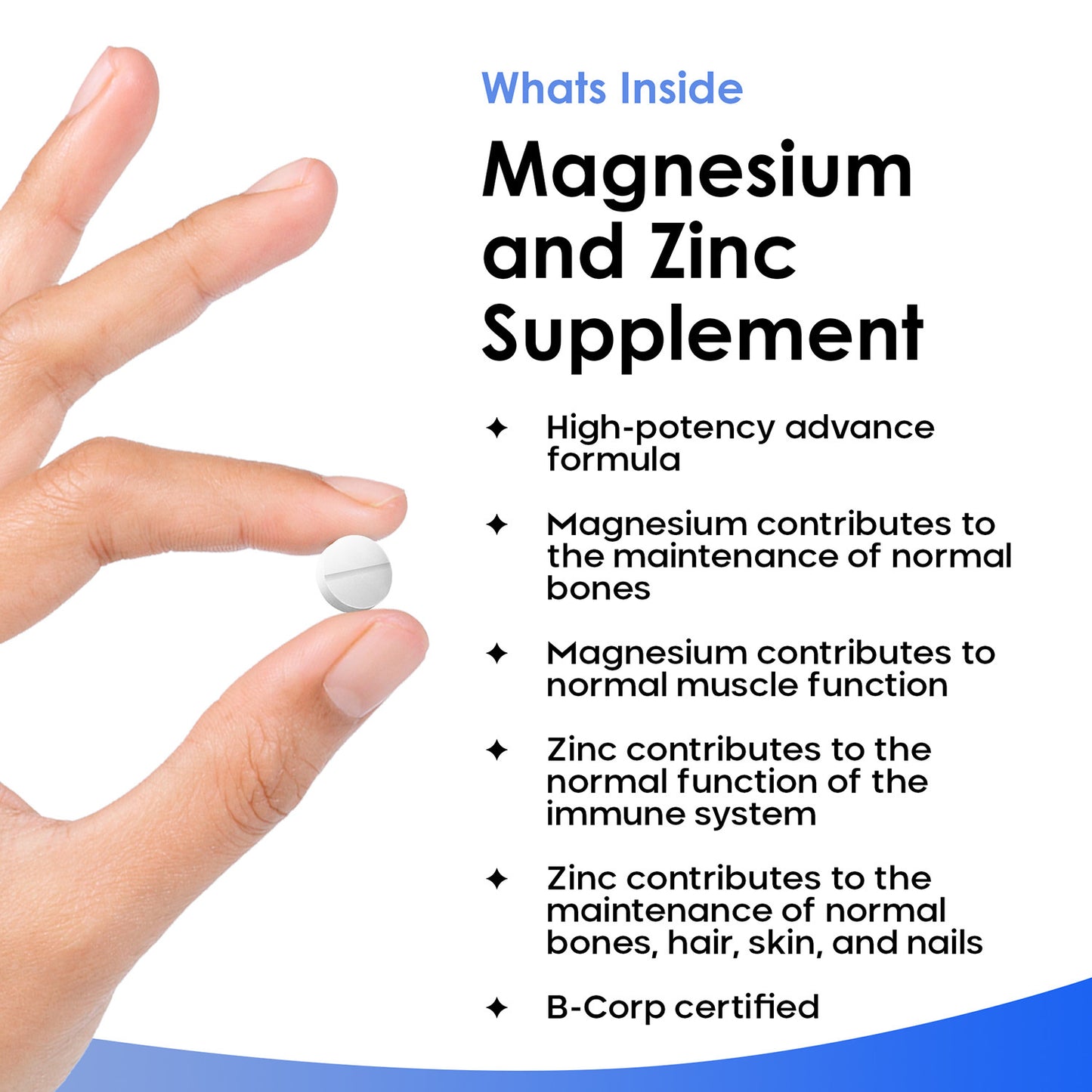 Magnesium and Zinc Tablets 120 Fill
