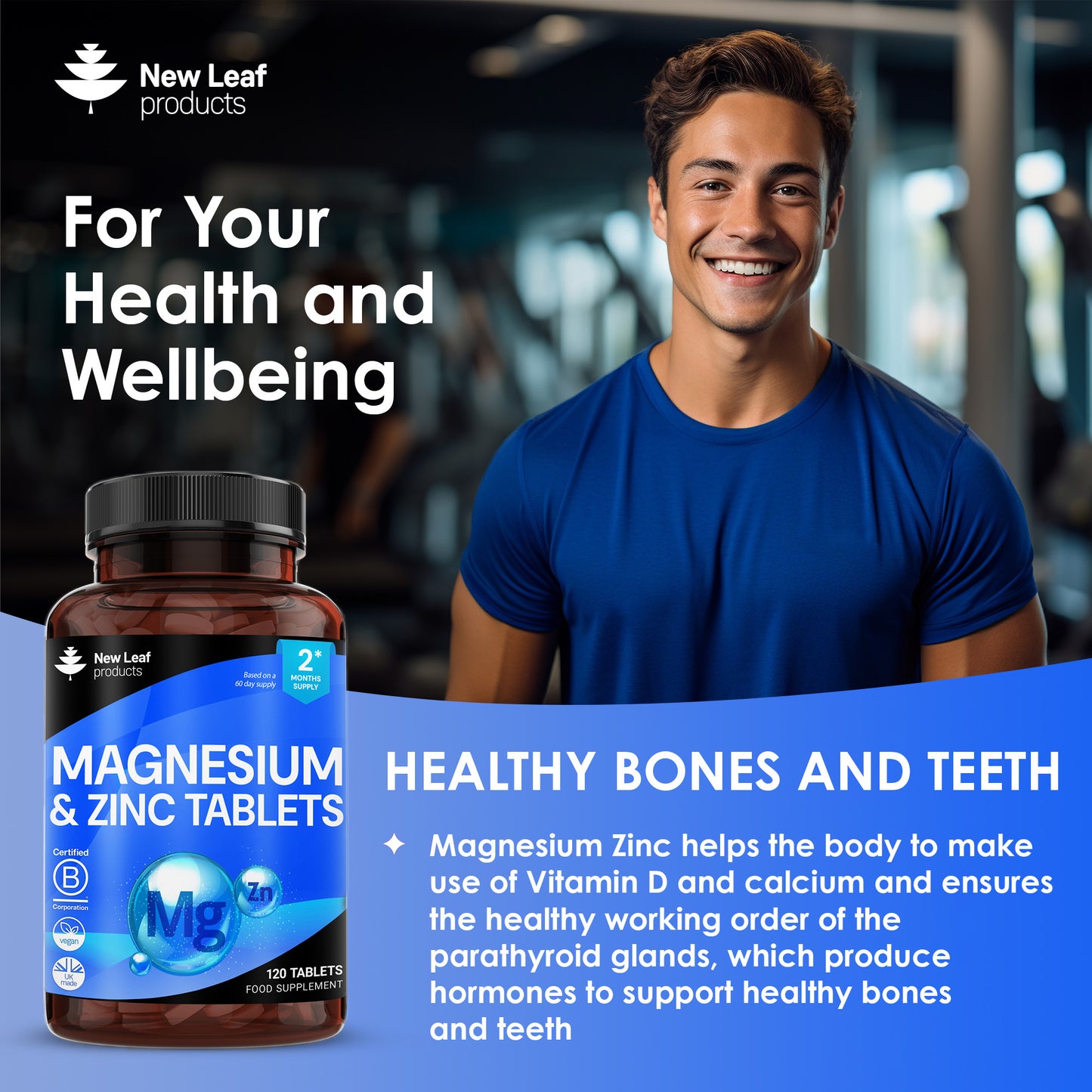 Magnesium and Zinc Tablets 120 Fill