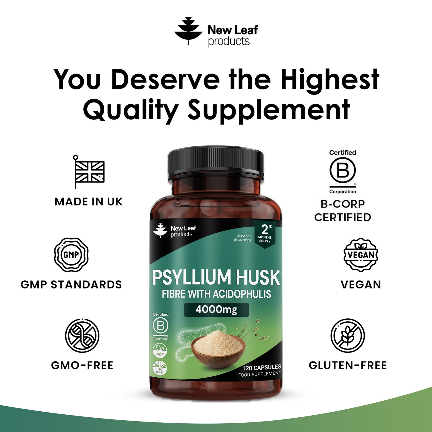 Psyllium Husk Fibre with Acidophilus Capsules
