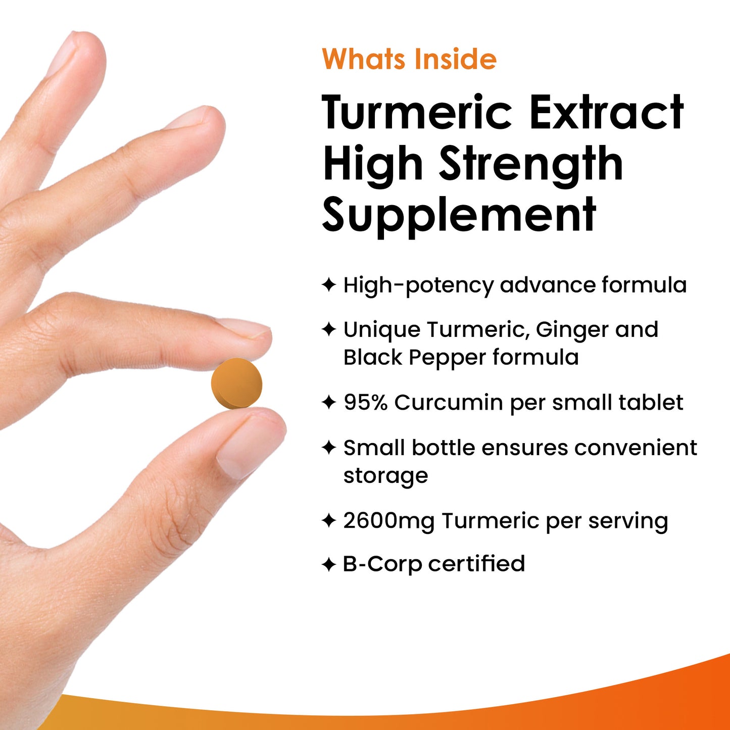 Turmeric, Curcumin, Ginger Tablets 180 Fill