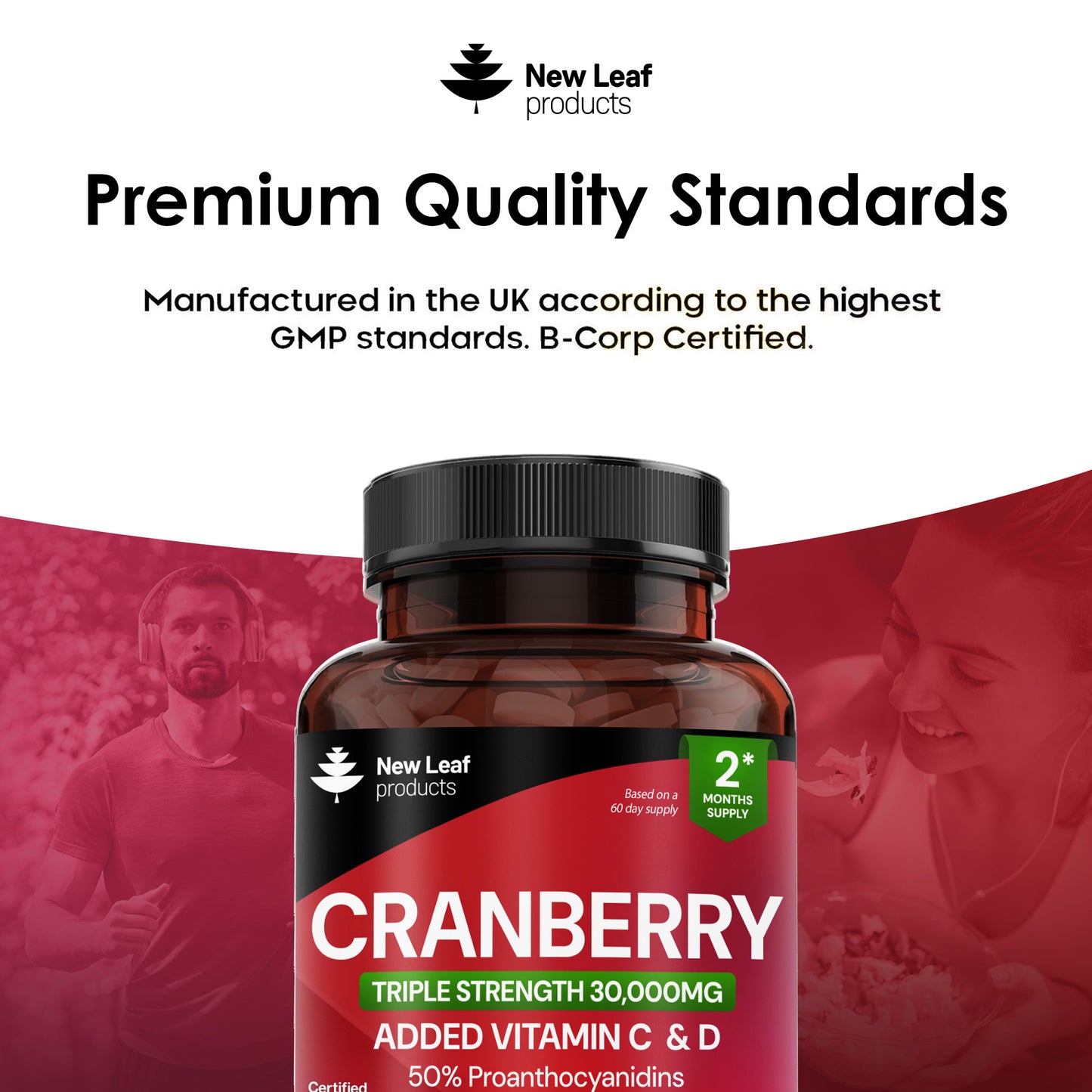 Cranberry Vitamin C and D Tablets