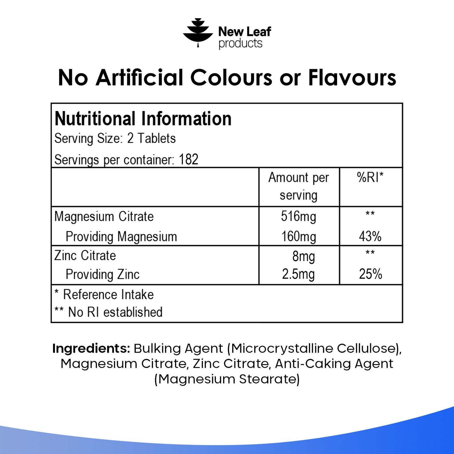 Magnesium and Zinc Tablets