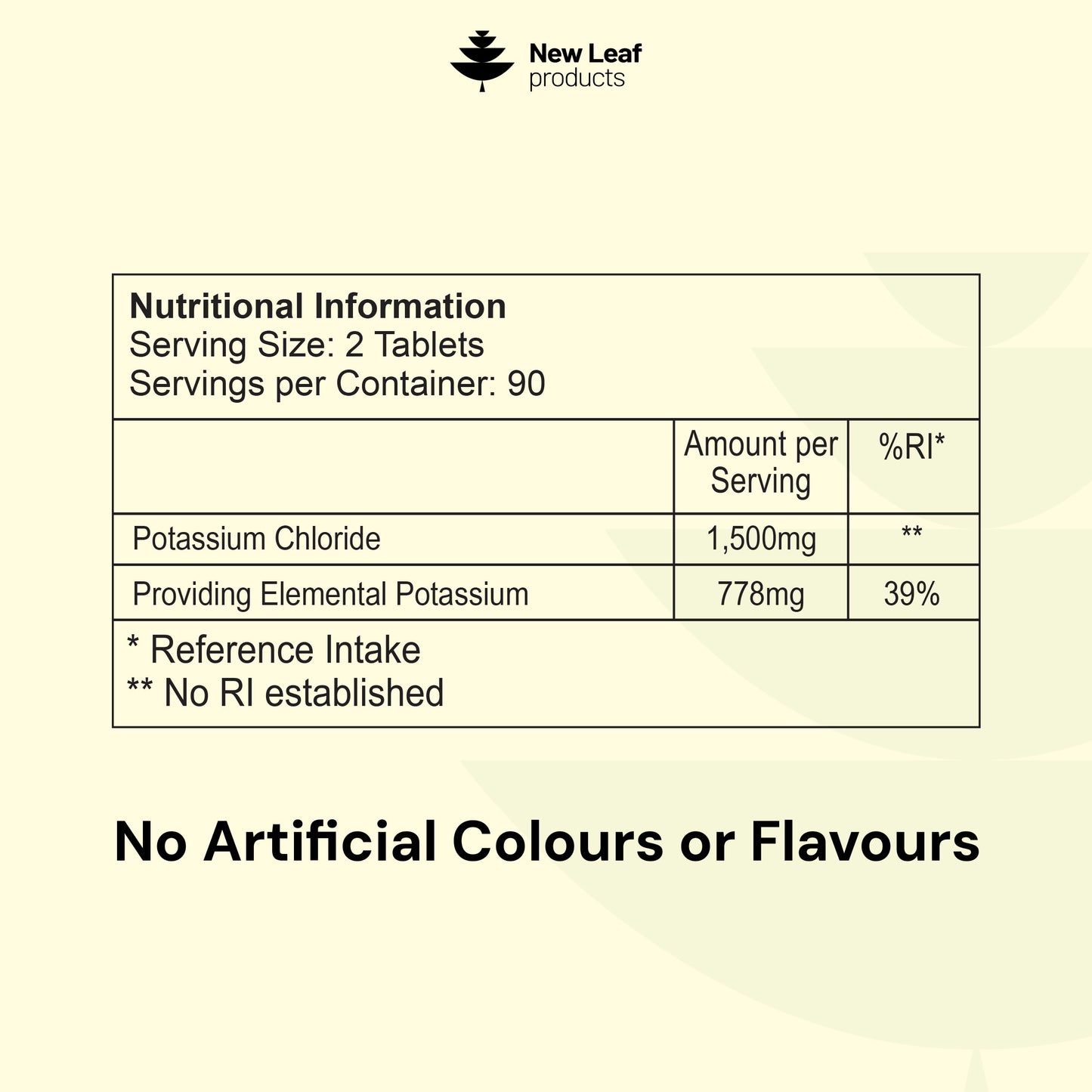 Potassium Tablets 180 fill