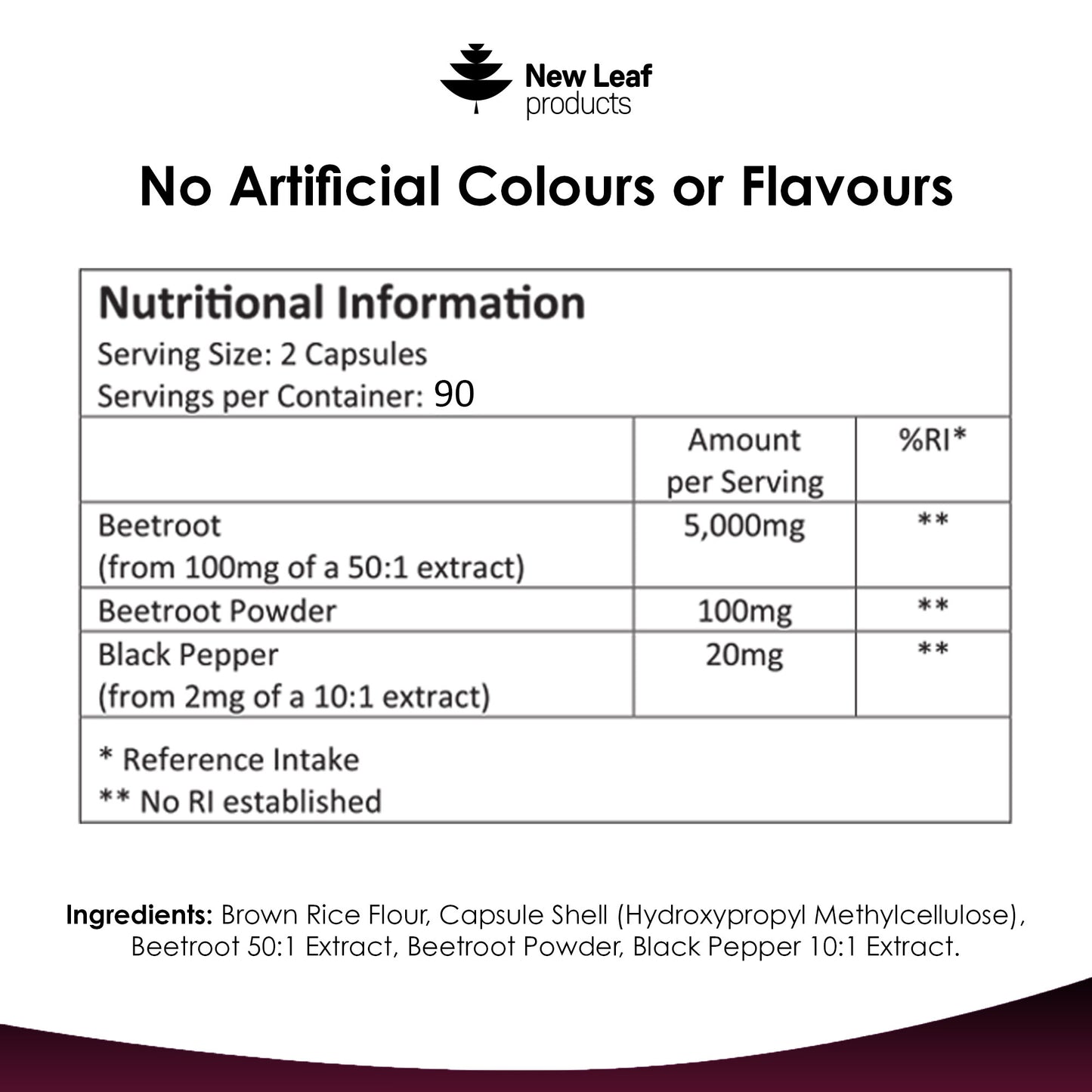 Beetroot Capsules With Black Pepper