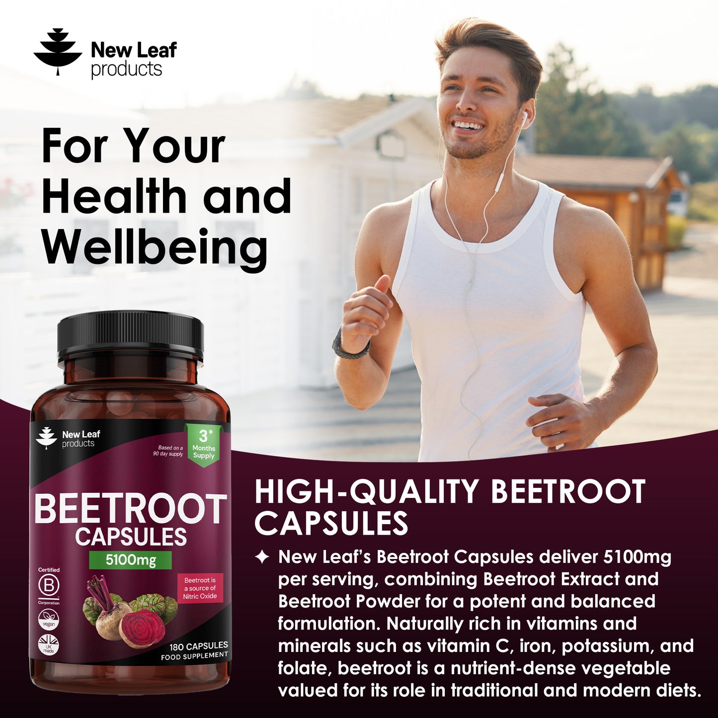 Beetroot Capsules With Black Pepper