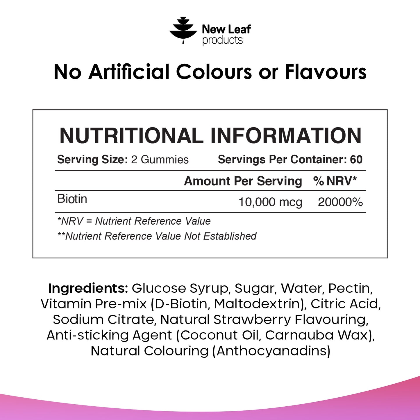 Biotin Vitamin B7 Gummies