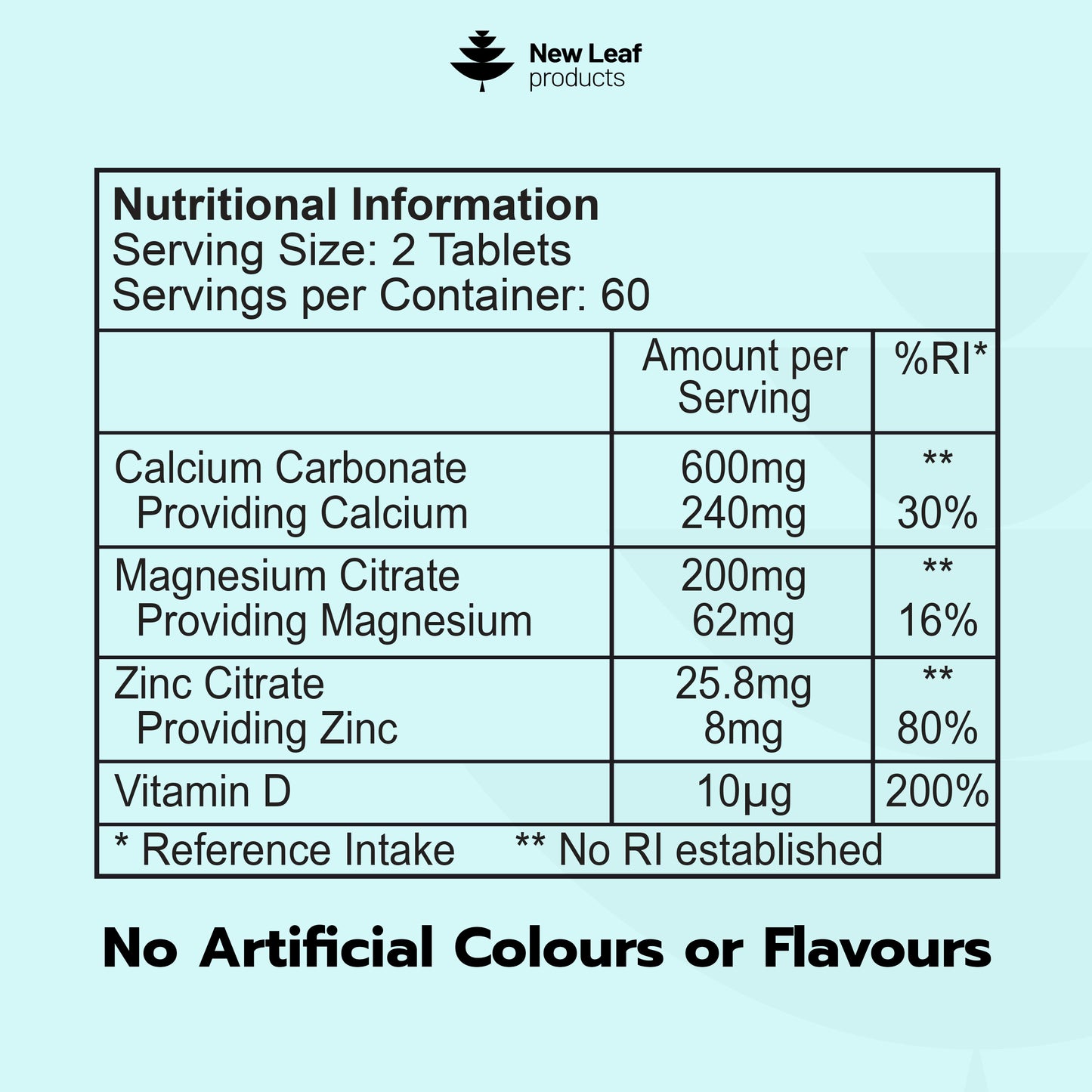 Calcium Complex with Magnesium, Zinc ,Vitamin D Tablets