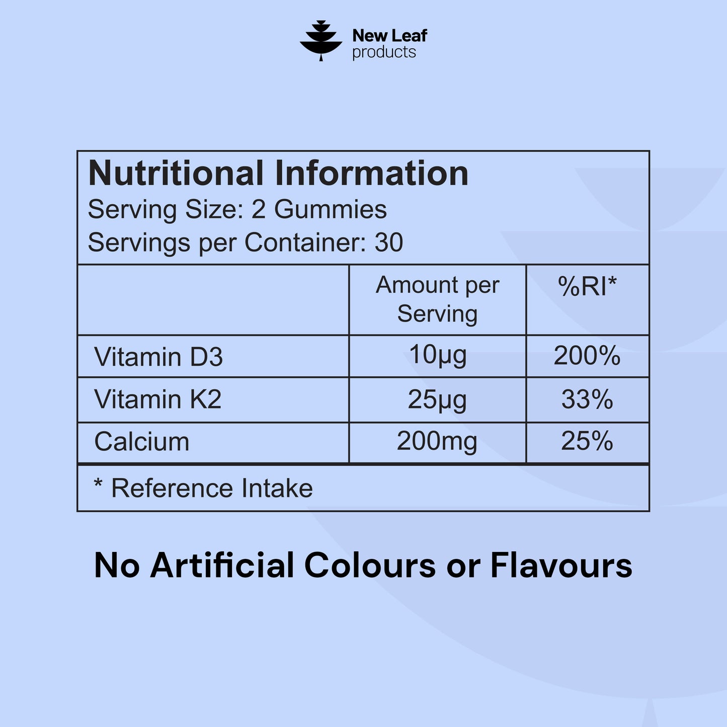 Calcium + Vitamin D3 & K2 | 60 Gummies