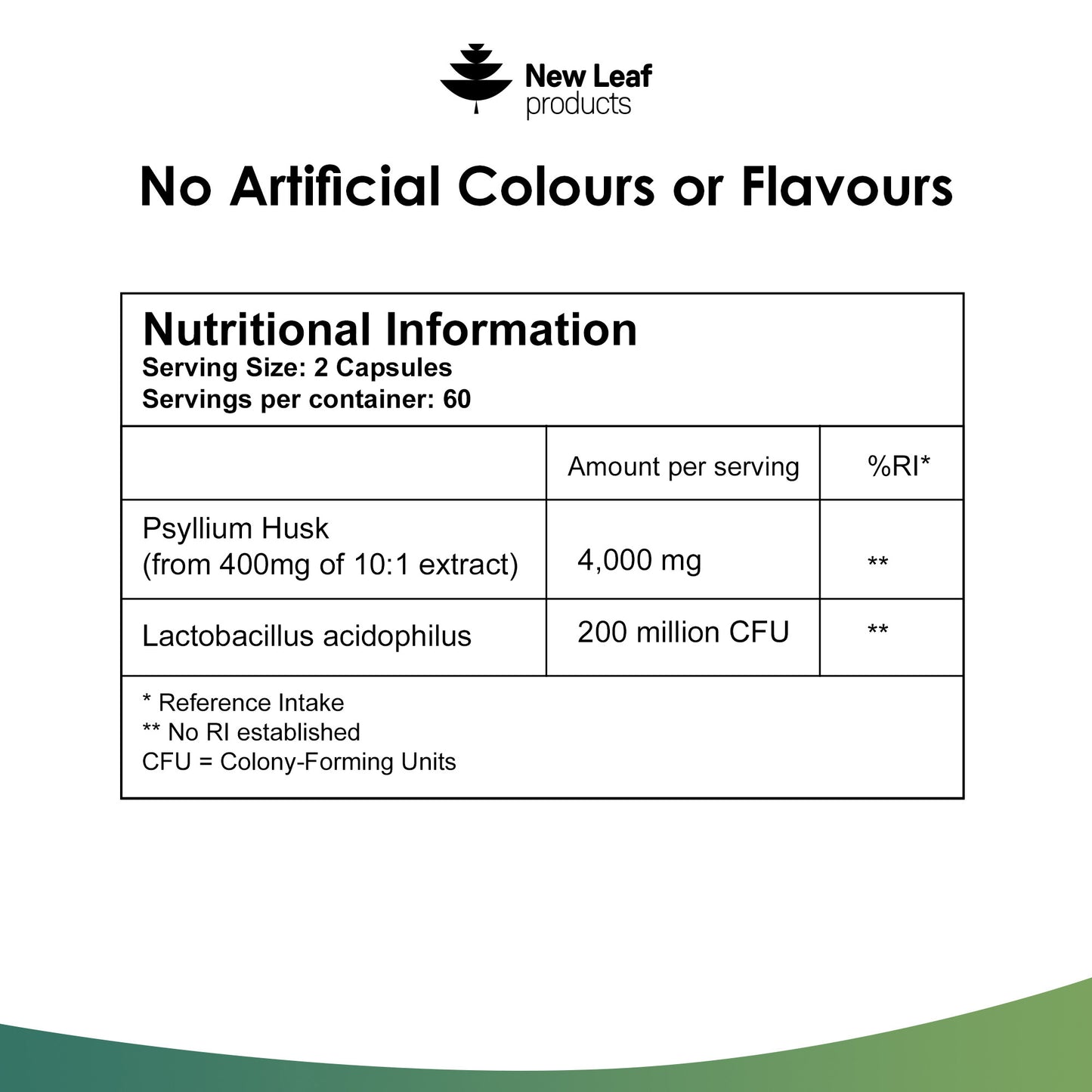 Psyllium Husk Fibre with Acidophilus Capsules