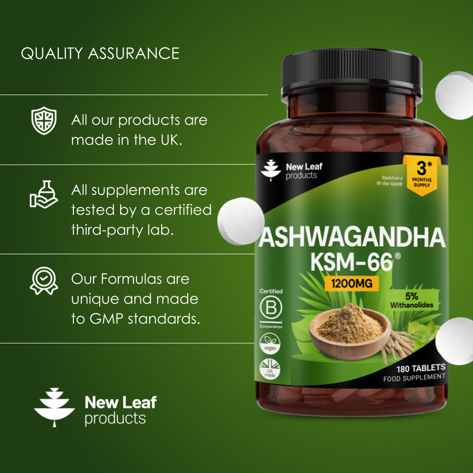 Ashwagandha KSM 66 Tablets 365 Fill