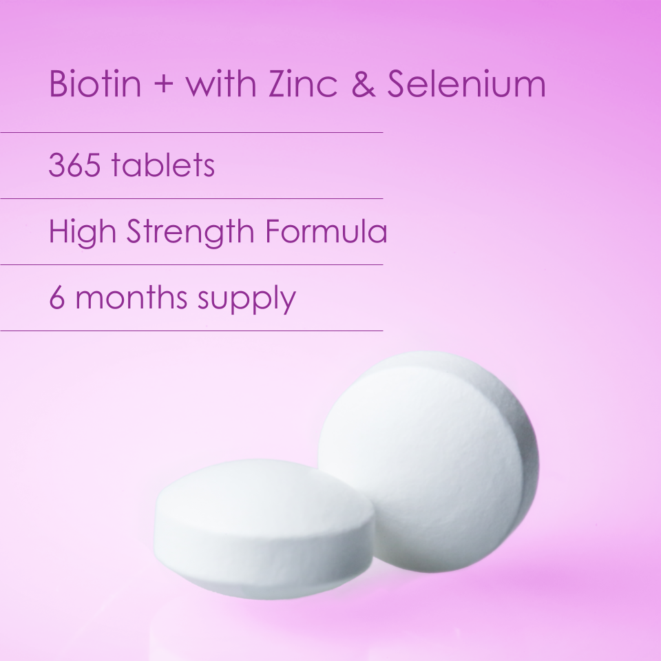 Biotin+ Vitamin B7 Tablets 365 Fill