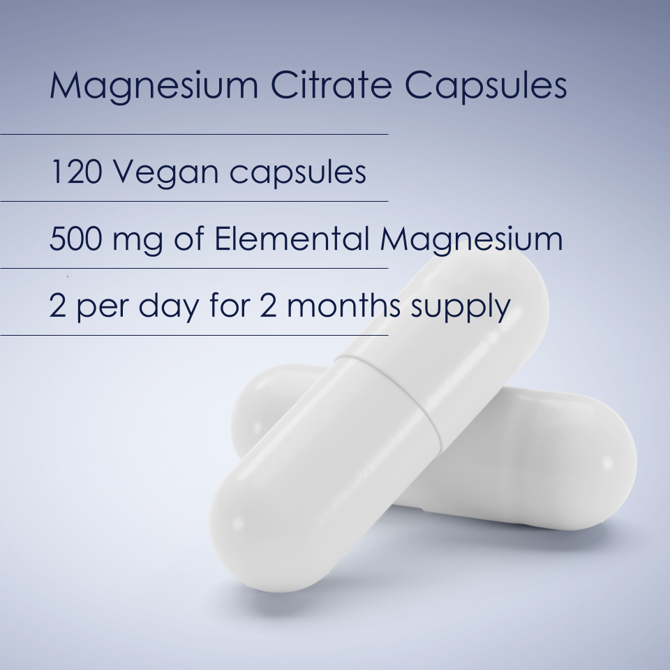 Magnesium Citrate Capsules 120 Fill