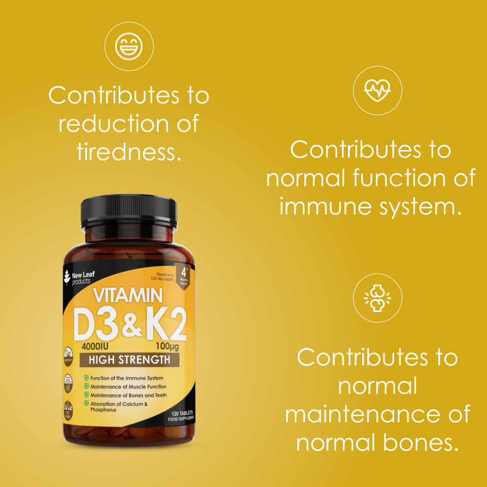 Vitamin D3 and K2 Tablets