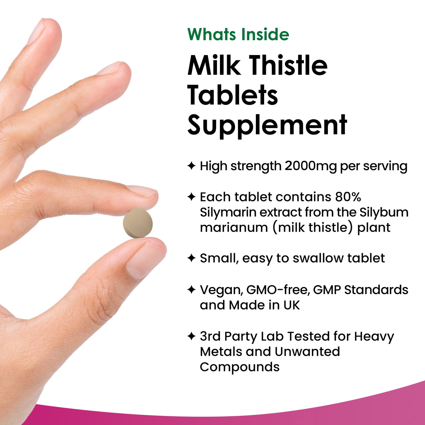 Milk Thistle Tablets - 80% Silymarin High Strength - 365 Tablets