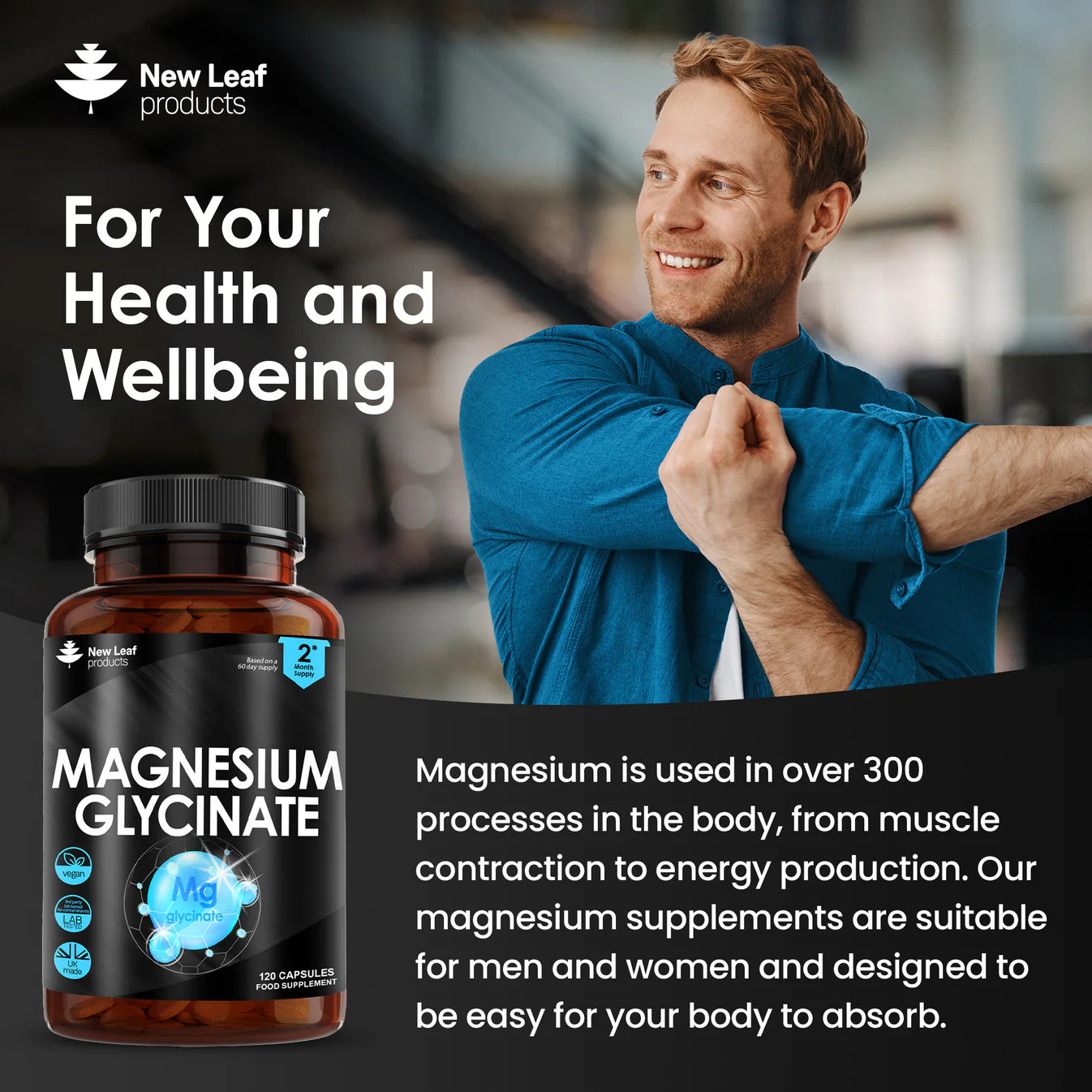 Magnesium Glycinate and Vitamin D3 K2 Bundle