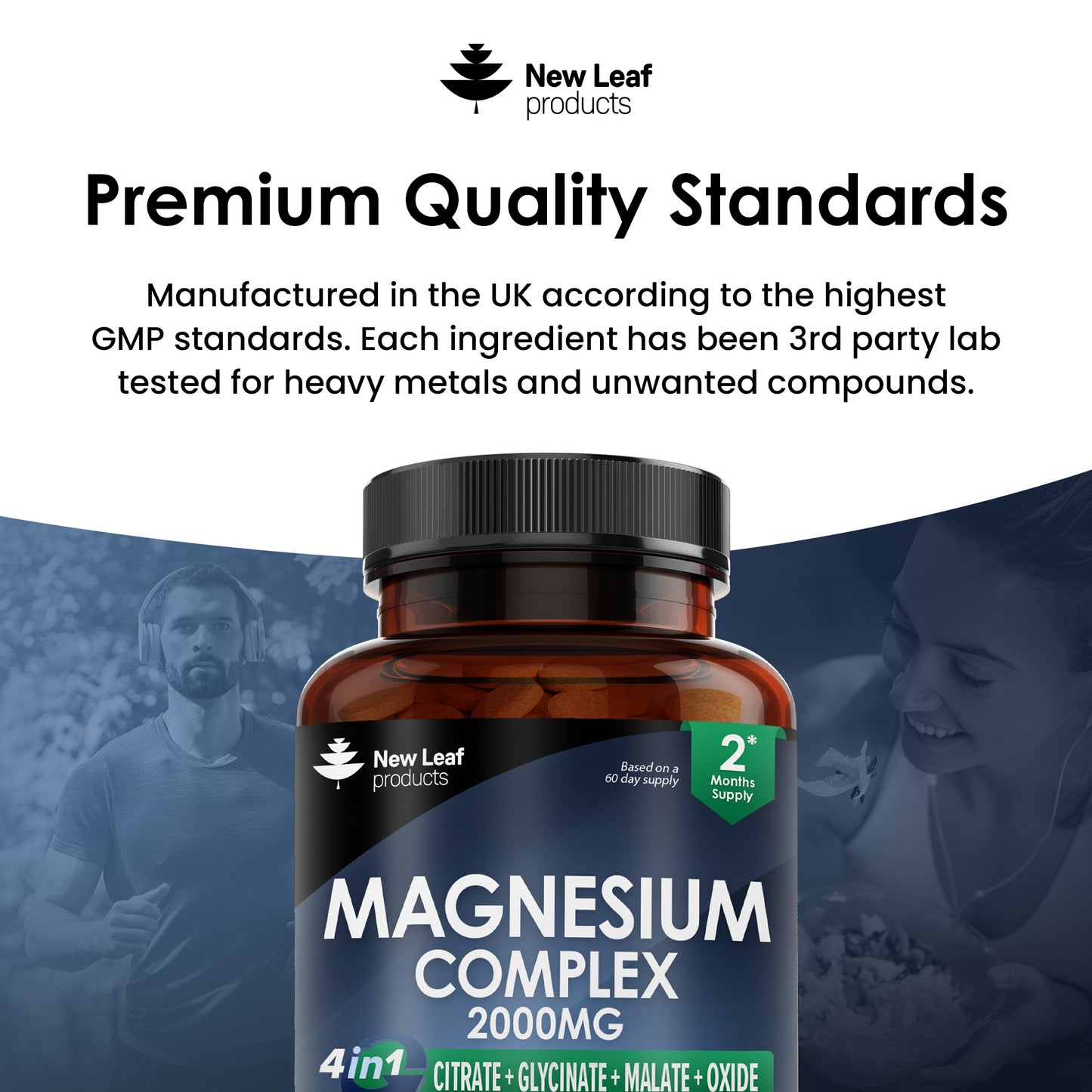 Magnesium Complex 4-in-1 2000mg High Strength Capsules