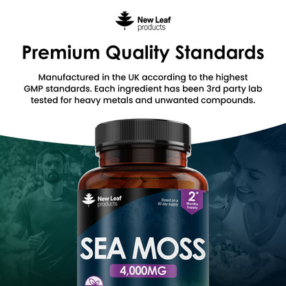 Sea Moss Tablets Extract High Strength 4000mg