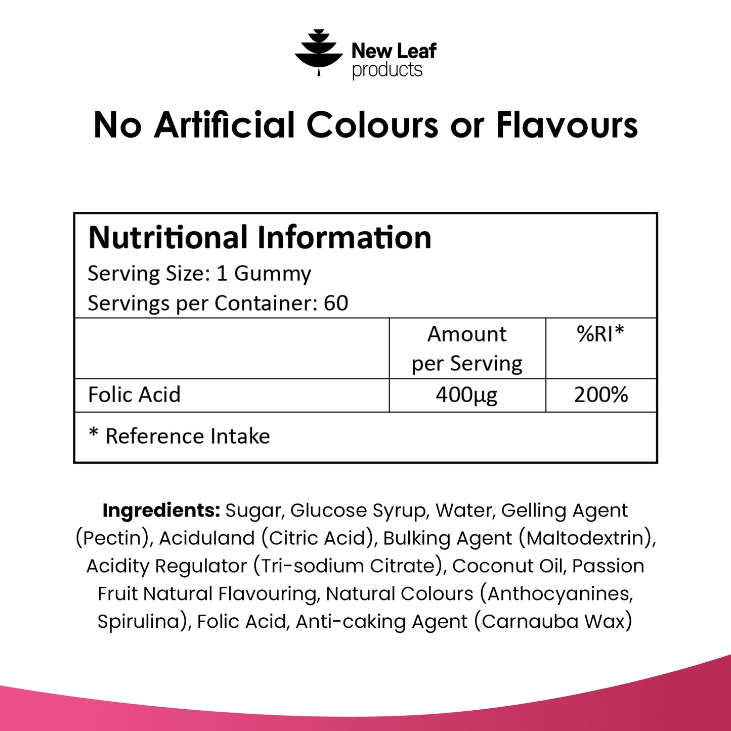 Folic Acid Prenatal Vitamin Gummies