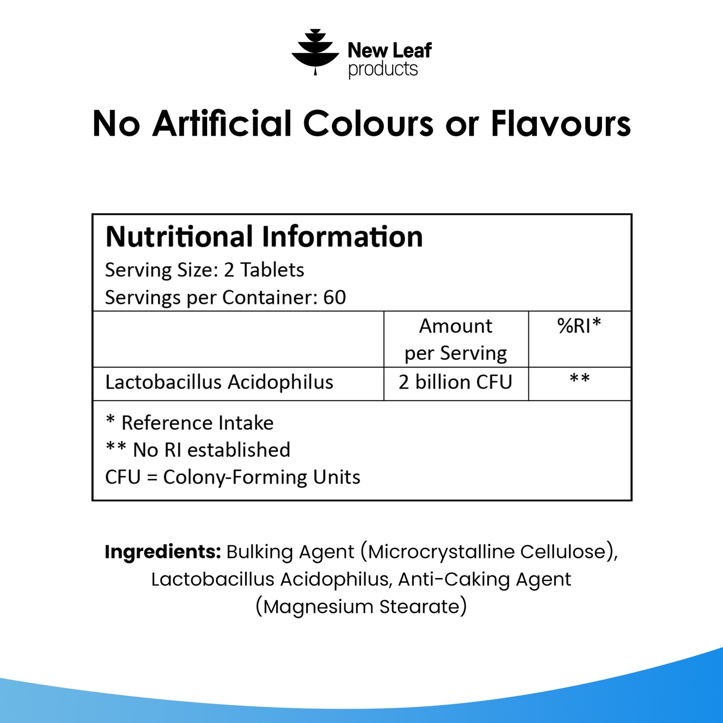 Probiotic Lactobacillus Acidophilus Tablets