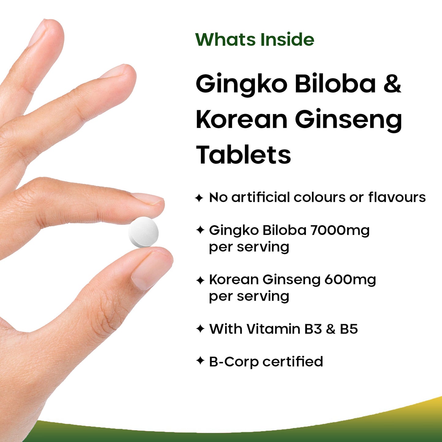 Ginkgo Biloba, Korean Ginseng Tablets