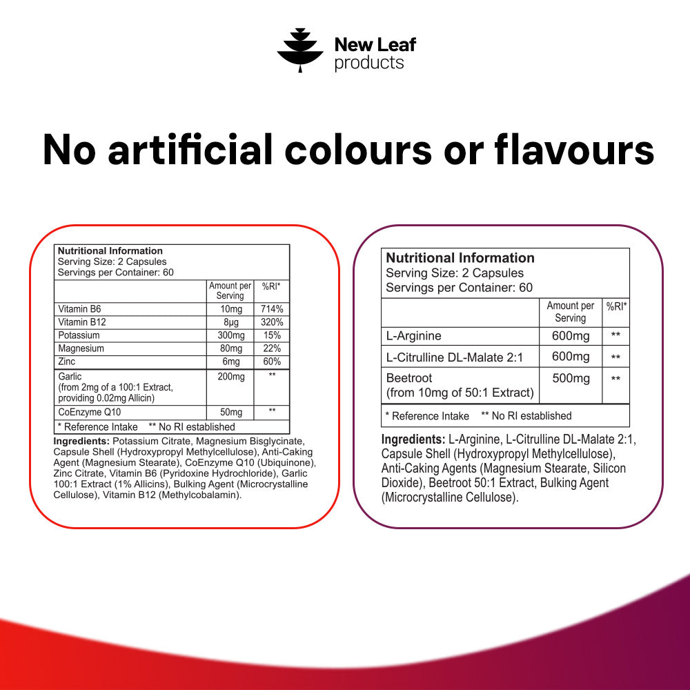 Heart Essentials bundle nutritional information