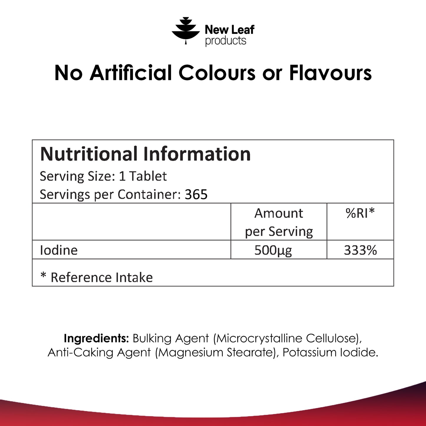 Iodine Tablets 365 Fill