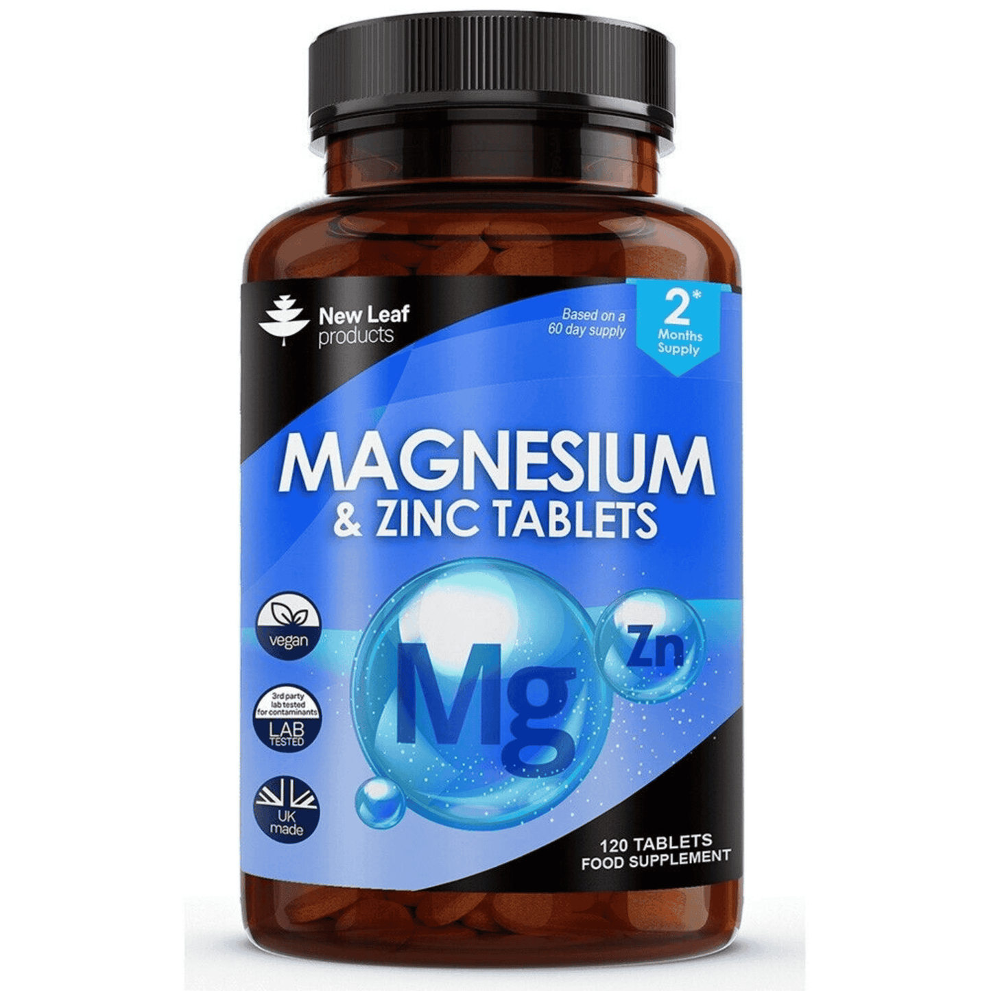 Magnesium and Zinc Tablets 120 Fill