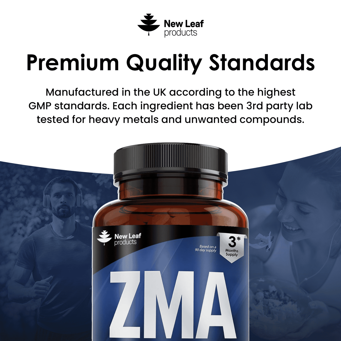 Zinc Magnesium Vitamin B6 ZMA Tablets