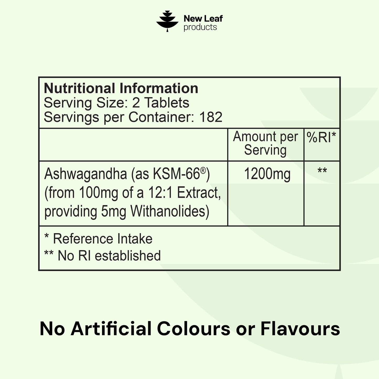Ashwagandha KSM 66 Tablets 365 Fill