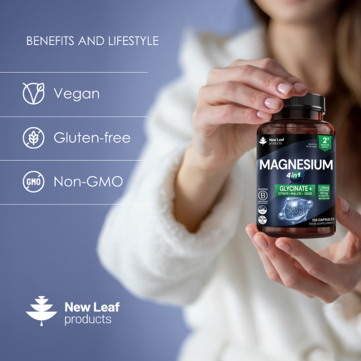 Magnesium Complex Glycinate, Citrate, Malate, Oxide Capsules.
