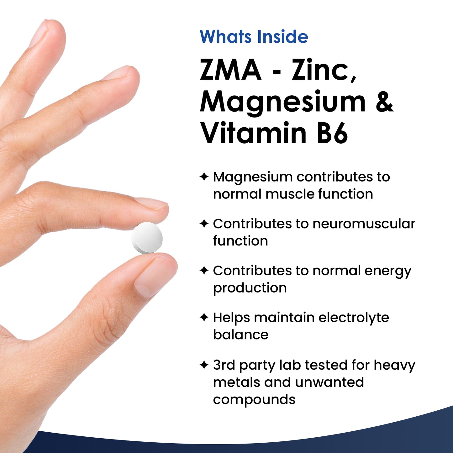 Zinc Magnesium Vitamin B6 ZMA Tablets