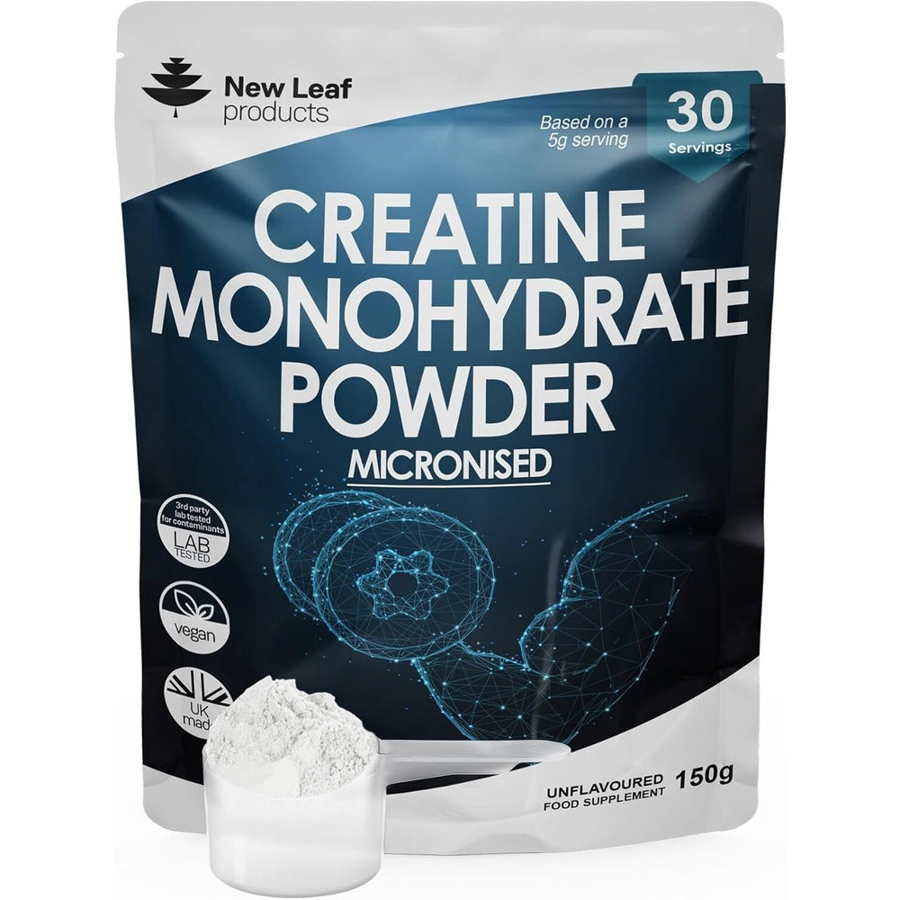 Creatine Monohydrate Powder 150g of Micronized Creatine for easy mixing - pre/post workout gym supplements