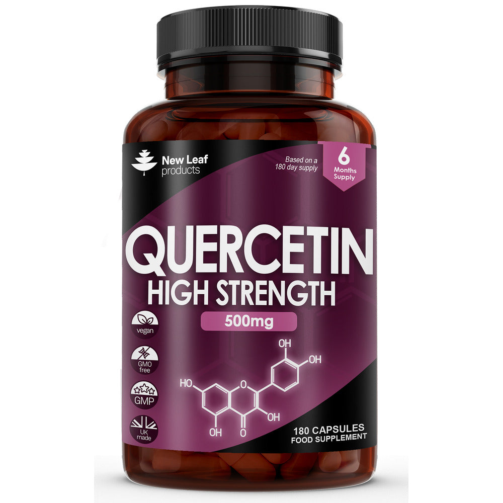 Quercetin Supplement 500mg High Strength Antioxidant Capsules (6 Months Supply)