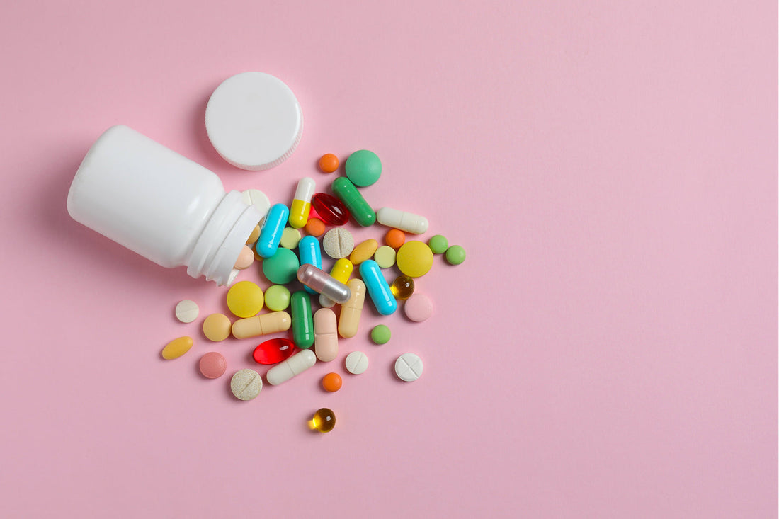 Bottle of mulitvitamins