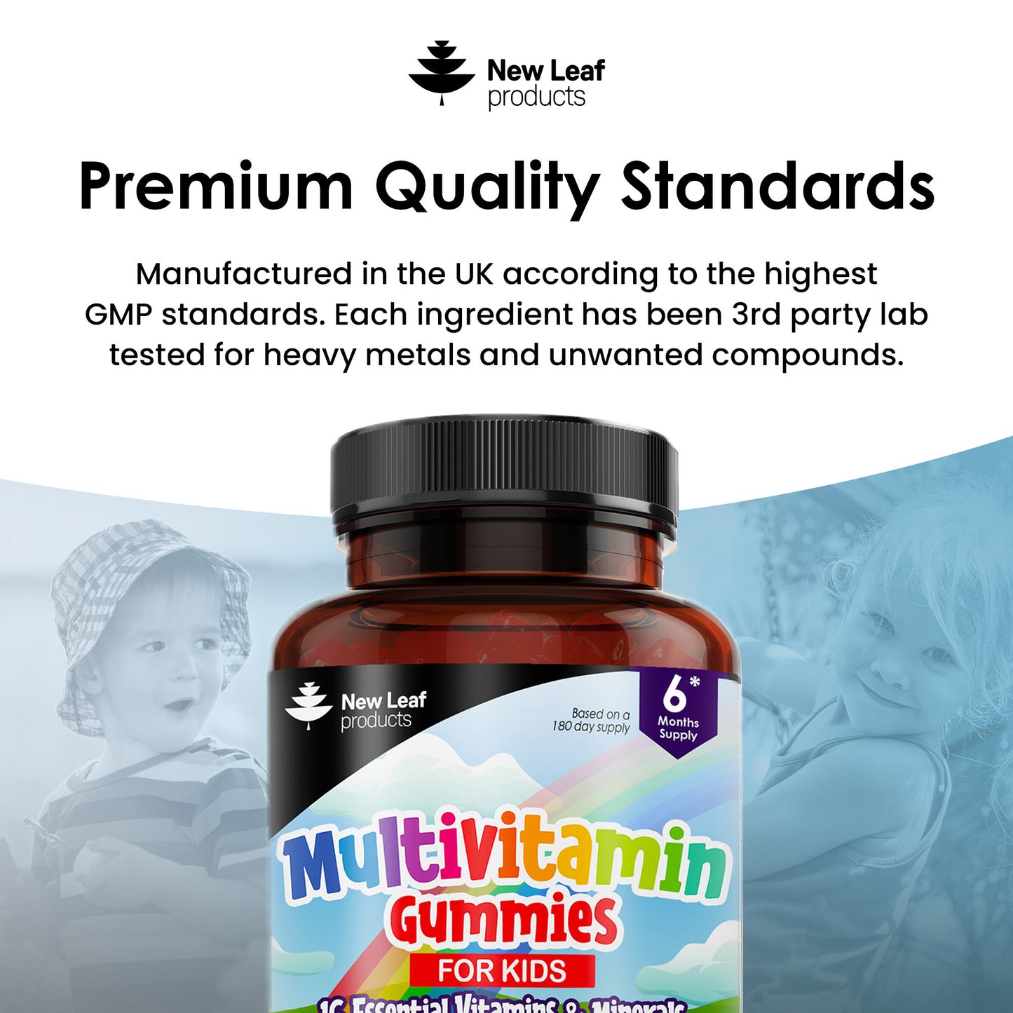 Essentials Multivitamin Minerals Supplement Gummies For Kids (6 Month Supply)