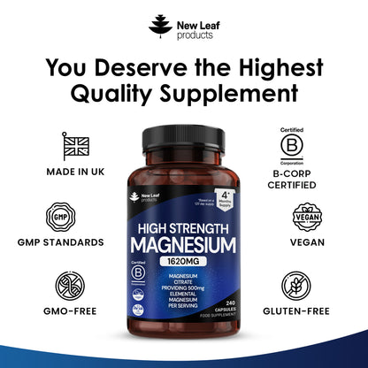 Magnesium Citrate Capsules 240 Fill