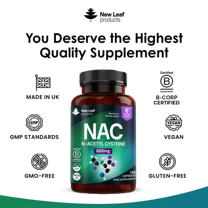 NAC N-Acetyl-Cysteine Capsules