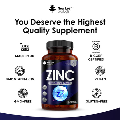 Zinc Tablets 120 Fill