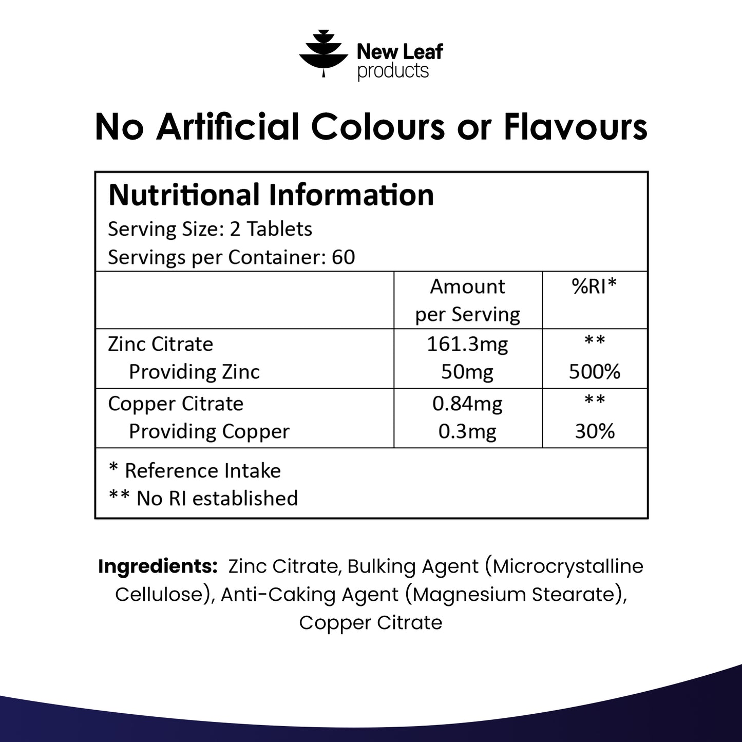 Zinc Tablets 120 Fill