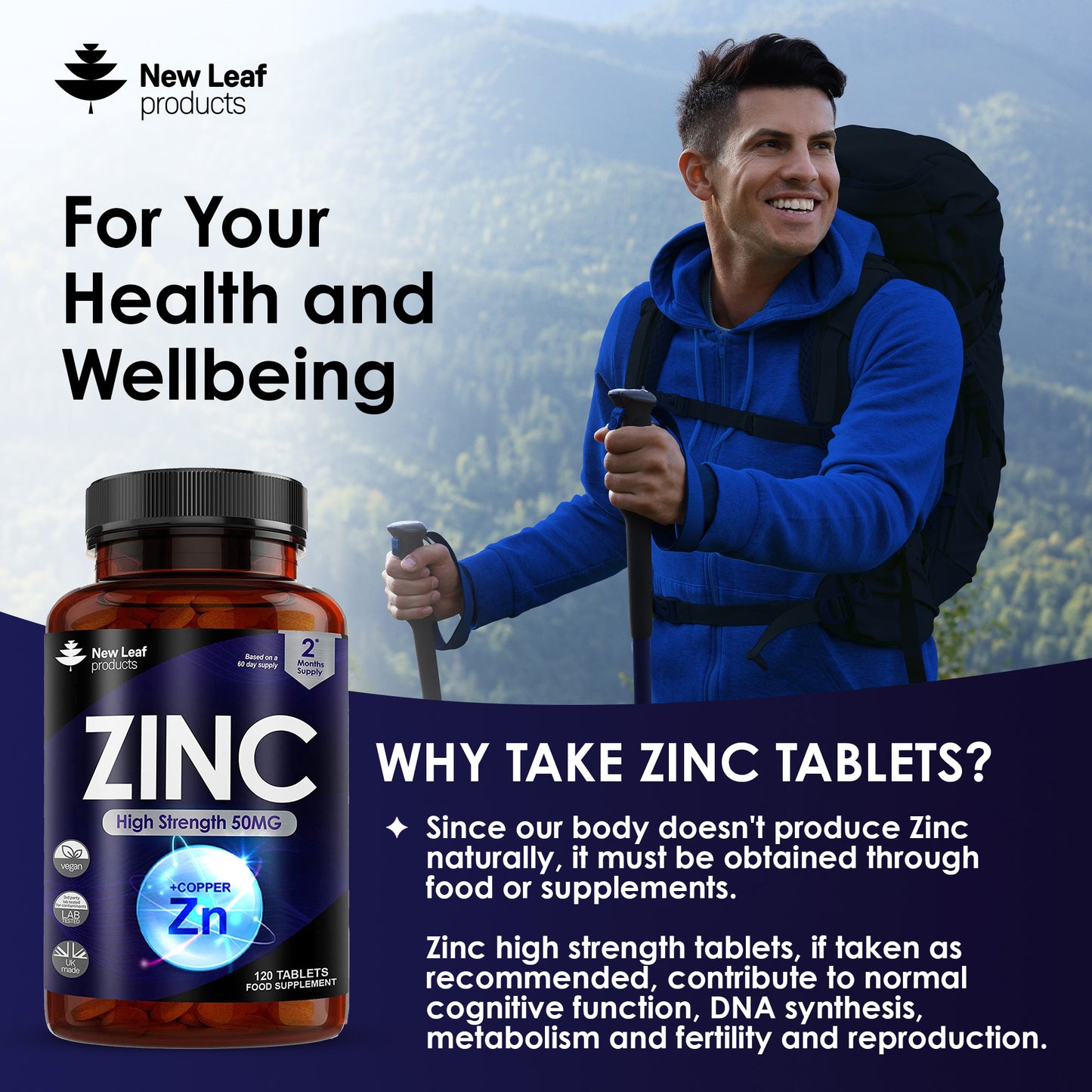 Zinc Tablets 120 Fill
