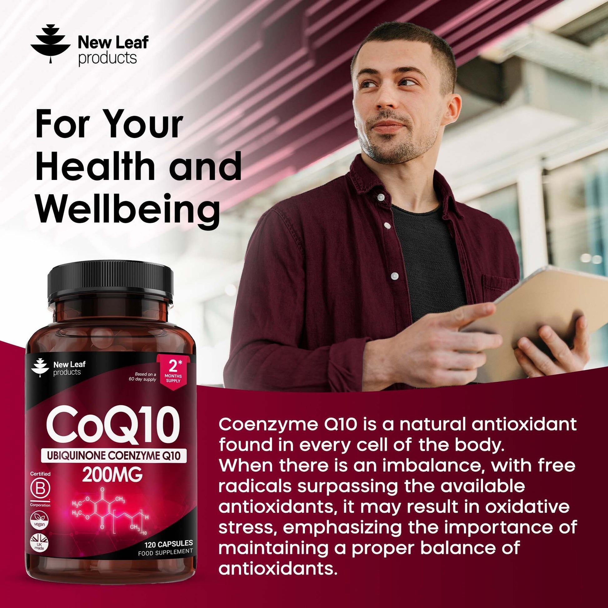 CoQ10 Ubiquinone Coenzyme Q10 Capsules