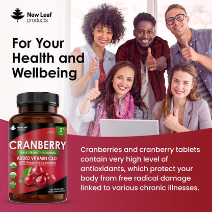 Cranberry Vitamin C and D Tablets